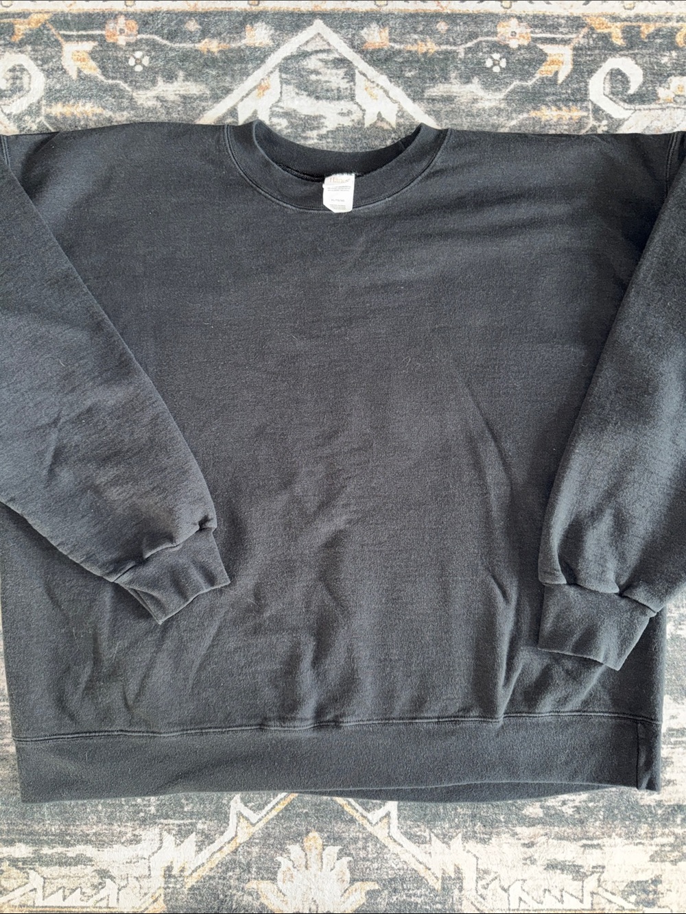 Vintage Hanes Men's Black XL Crewneck Sweatshirt
